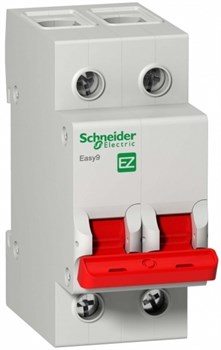 Schneider Electric EASY 9 Выключатель нагрузки 2P 63А EZ9S16263 - фото 85343