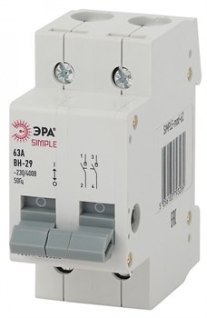 ЭРА SIMPLE-mod-70 SIMPLE Выключатель нагрузки 4P 63А ВН-29 Б0039260 - фото 85430