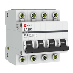 EKF Basic Выключатель нагрузки 4P 40А ВН-29 SL29-4-40-bas - фото 85439