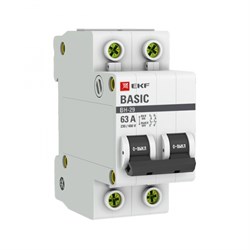 EKF Basic Выключатель нагрузки 2P 63А ВН-29 SL29-2-63-bas - фото 85448