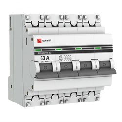 EKF PROxima Выключатель нагрузки 4P 63А ВН-63 SL63-4-63-pro - фото 85460