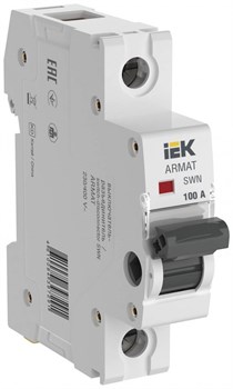 IEK ARMAT Выключатель нагрузки SWN 1P 100А AR-SWN-1-100 - фото 85462