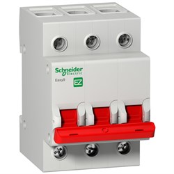 Schneider Electric EASY 9 Выключатель нагрузки 3P 100А EZ9S16391 - фото 85742