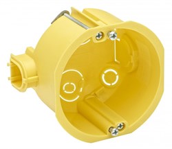 Systeme Electric Монтажная Коробка, полые стены, 68 мм, ГЛ. 47 мм, желт. LEX1450414R - фото 86151