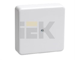 IEK Коробка КМ41219 распаячная для о/п 100х100х29 мм белая (с контактной группой) UKO10-100-100-029-K01 - фото 86418