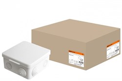 TDM Распаячная коробка ОП 100х100х55мм, крышка, IP54, 8вх. SQ1401-0113 - фото 86562