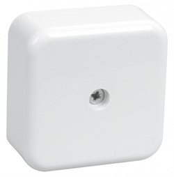 IEK Коробка распаячная КМ для о/п 50х50х20мм белая UKO10-050-050-020-K01-E - фото 86625