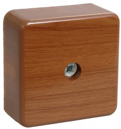 IEK Коробка распаячная КМ для о/п 50х50х20мм дуб UKO10-050-050-020-K24-E - фото 86626