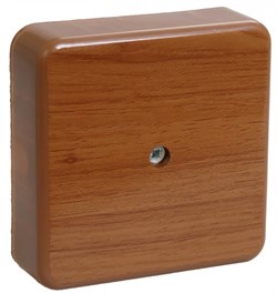 IEK Коробка распаячная КМ для о/п 100х100х44мм дуб UKO10-100-100-044-K24-E - фото 86638