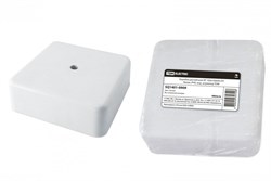 TDM Коробка распаячная КР 100х100х44 ОП белая, IP40, инд. штрихкод SQ1401-0909 - фото 86645