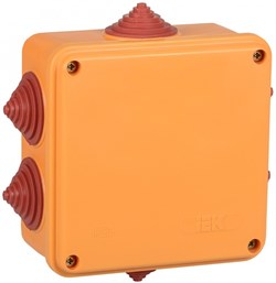 IEK Коробка распаячная огнестойкая ПС 100х100х50мм 4P 6мм2 IP55 6 вводов UKF30-100-100-050-4-6-09 - фото 86658