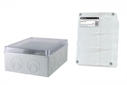 TDM Распаячная коробка ОП 240х195х90мм, прозрач. крышка, IP44, кабельные ввода d28-3 шт., d37-2 шт., SQ1401-1275 - фото 86702