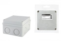TDM Распаячная коробка ОП 110х110х70мм, крышка на винтах, IP55, 8вх., без гермовводов, инд. штрихкод SQ1401-0824 - фото 86717