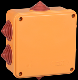 IEK Коробка распаячная огнестойкая ПС 100х100х50мм 4P 4мм2 IP55 6 вводов UKF30-100-100-050-4-4-09 - фото 86755