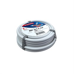 Провод соединительный ПВС 2x1,5 мм², белый, длина 5 метров, ГОСТ 7399-97 Rexant 01-8035-5 - фото 89155