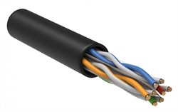 IEK ITK Витая пара U/UTP категории 6 4x2х23AWG LSZH черный (305м) LC3-C604-129 - фото 89249