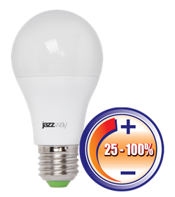 Jazzway Лампа светодиодная (LED) «груша» d60мм E27 220° 12Вт 220-230В опаловая тепло-белая желтая 3000К диммируемая .2855879 - фото 89745
