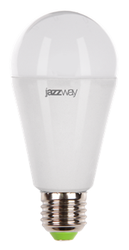 Jazzway Лампа светодиодная (LED) «груша» d60мм E27 180° 15Вт 220-230В матовая тепло-белая желтая 3000К .2853028 - фото 89764