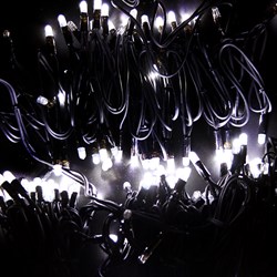 NEON-NIGHT Гирлянда модульная "Дюраплей LED" 20м 200 LED черный каучук , мерцающий "Flashing" (каждый 5-й диод), Белая 315-175 - фото 90635