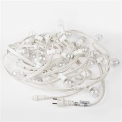 NEON-NIGHT Гирлянда LED Galaxy Bulb String 10м, белый КАУЧУК, 30 ламп*6 LED ЖЕЛТЫЕ, влагостойкая IP65 331-301 - фото 90718