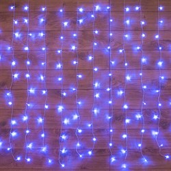 NEON-NIGHT Гирлянда "Светодиодный Дождь" 2,5x2 м, свечение с динамикой, прозрачный провод, 230 В, диоды СИНИЕ 235-053 - фото 91088