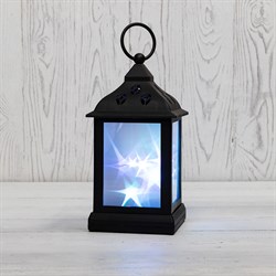NEON-NIGHT Декоративный фонарь 11х11х22,5 см, черный корпус, цвет свечения RGB с эффектом мерцания 513-064 - фото 91101