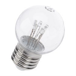 NEON-NIGHT Лампа шар e27 6 LED Ø45мм - синяя, прозрачная колба, эффект лампы накаливания 405-123 - фото 91141