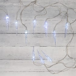 NEON-NIGHT Гирлянда «Сосульки» 1,5х0,25 м, прозрачный провод, белый цвет свечения 303-068 - фото 91172