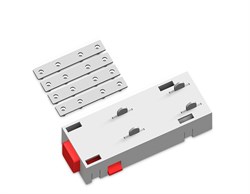 Ambrella Коннектор питания прямой с соединителем для шинопровода в натяжной потолок Magnetic 220V GL1107 WH белый 68*28.5*18 GL1107 - фото 91928