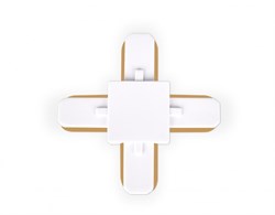 Ambrella Коннектор Х-образный однофазный для соединения трековых шинопроводов GL7082 WH белый GL7082 - фото 92017