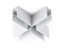 Ambrella Коннектор X-образный для накладного шинопровода Magnetic GL3375 WH белый 170*170*53.7 GL3375 - фото 92192