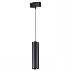 Novotech 358530 SHINO NT21 000 черный трековый светильник для низковольного шинопровода, длина провода 1м IP20 LED 4000K 15W 48V KIT 358530 - фото 92365