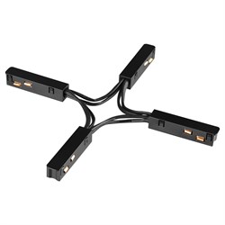 Novotech 135178 SHINO NT23 000 черный Гибкий токопроводящий соединитель для низковольтного шинопровода "X-образный" IP20 48V FLUM 135178 - фото 92484