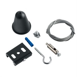 ЭРА Комплект для подвесного монтажа STR-30-B-MK-3 для трехфазного шинопровода черный 3м Б0049747 - фото 92944