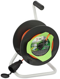 ЭРА Удлинитель силовой RP-1e-3х0.75-20m на пластиковой катушке c заземлением 1 розетка 20м ПВС 3х0,75мм2 Б0059773 - фото 93115