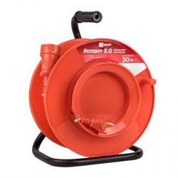 EKF PROxima Удлинитель на катушке "Атлант 2.0" 1 гнездо 30м без заземления  ПВС 2*1 10А/2,2кВт UKA02-10-210-1-30 - фото 93166