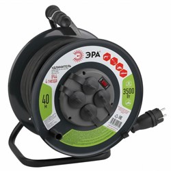 Удлинитель силовой ЭРА IND380-RM-1e-5x4-50m-IP44 на 380В на катушке 1 розетка CEE 5P 50м КГ 5х4 32A IP44 Б0057308 - фото 93168