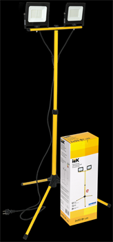 IEK Прожектор LED СДО 06-2x50Ш штатив 6500К IP65 черный LPDO606-2X050-65-K02 - фото 93229