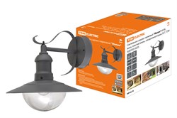 TDM Светильник садово-парковый "Милан" 60 Вт, вниз, пластик/алюм., прозрачное/серый, Е27 SQ0330-0235 - фото 93244