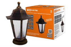 TDM Светильник садово-парковый НТУ 06-60-001 шестигранник, напольный, пластик, расс.пластик, бронза SQ0330-0777 - фото 93306