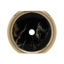 Декоративная промежуточная накладка для поворотных выключателей/кнопок, Berker Palazzo цвет: Чёрный 109512 - фото 9338
