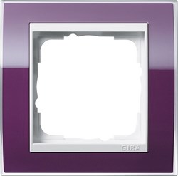 Рамка 1-пост, Gira Event Clear для центральных вставок белого цвета цвет кабачка - фото 9374