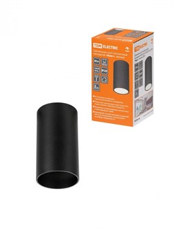 TDM Светильник-спот потолочный накладной 40 Вт, GU10, 230 В, 50 Гц, IP20, "Ирис", черный SQ0356-0401 - фото 94914