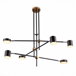 ST LUCE  SL1604.432.06 Светильник потолочный Черный, Латунь/Черный LED 6*5W 3000K SL1604.432.06 - фото 95396