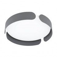 Eglo 99621 Светильник потолочный VALCASOTTOS, LED 24W, 2050lm, H75, Ø350, сталь/пластик, белый/черный 99621 - фото 95433