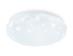 Ambrella Потолочный светодиодный светильник FZ1018 WH белый 30W 6400K D380*55 (Без ПДУ) FZ1018 - фото 95696