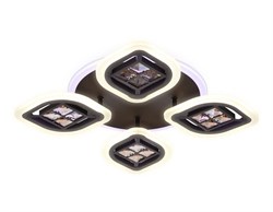 Ambrella Потолочный светодиодный светильник с пультом FA281/4 CF/TI кофе/янтарь 69W 530*530*80(ПДУ РАДИО 2.4G) FA281 - фото 95933