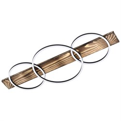 Eglo 99413 Светод. потол. светильник BOYAL, 3х12W(LED), L1010, B400, H95, 3x1700lm, сталь, дерево, черный 99413 - фото 96334