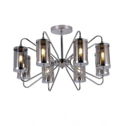 Evoluce SLE102302-08 светильник потолочный хром / дымчатый E14 8*40W SLE102302-08 - фото 96491