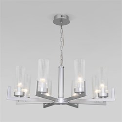 Eurosvet Подвесная люстра 60133/8 серебро a057760 - фото 97549